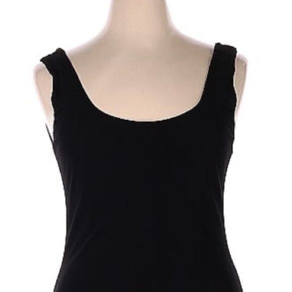 Vintage Yolanda Lorente Formal Sleeveless Maxi Long Dress XL Black Lettace Hem - Picture 3 of 7